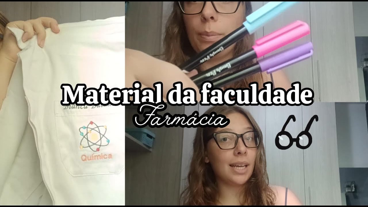 Minha bolsa para a FACULDADE - meu material
