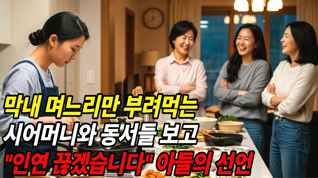 제사 때 아들이 셋인데 막내 며느리만 개고생 시킨 시어머니와 동서들… 참다못한 아들이 결국…