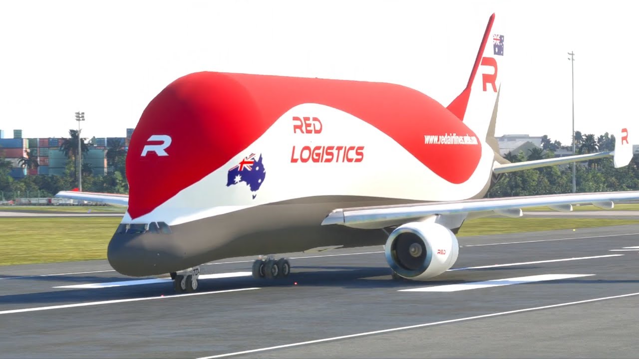 Too Heavy to Fly? Airbus Beluga Takes Off from Sydney Airport!