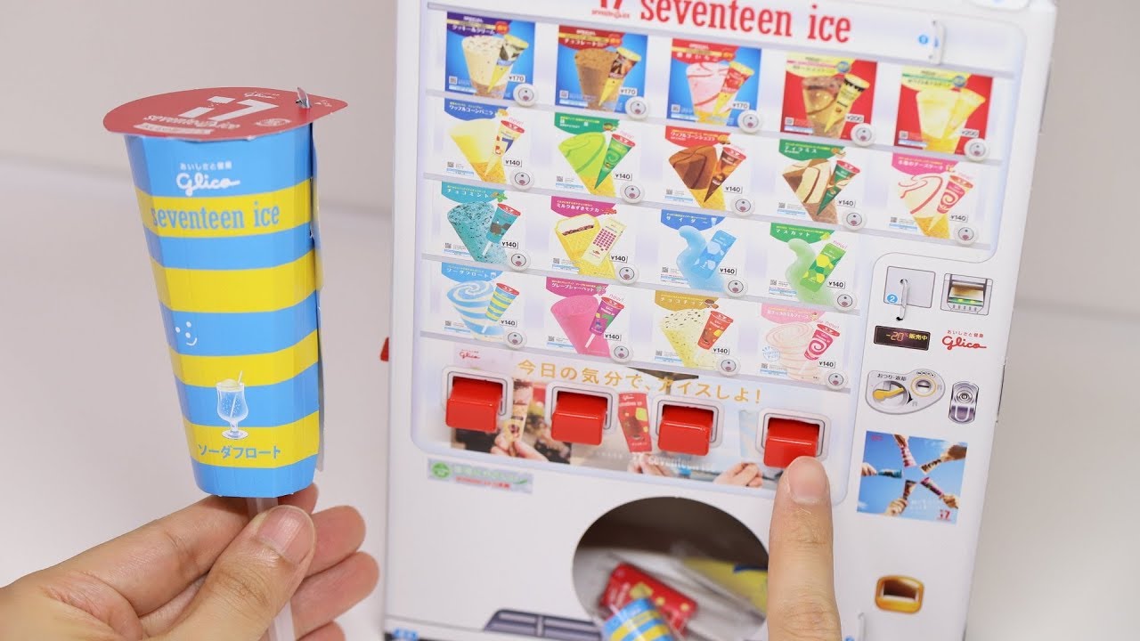 DIY 17 Ice Popsicle Vending Machine Paper Craft