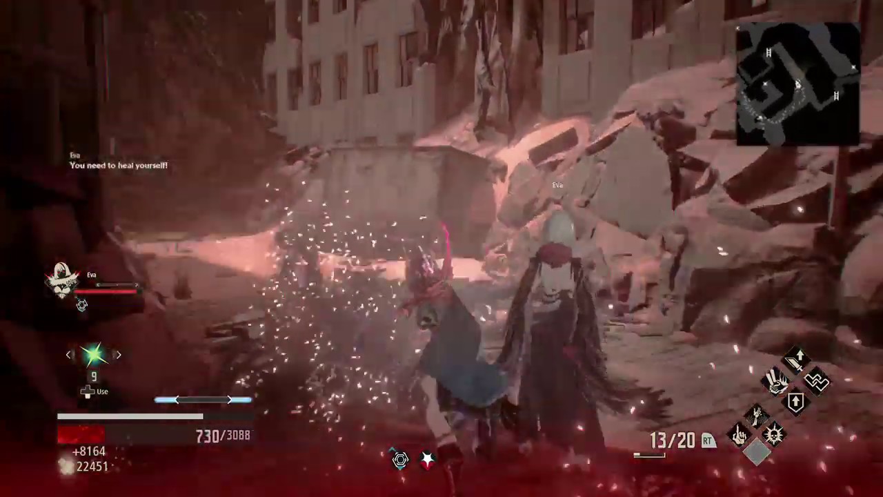 Code Vein gameplay with Dark Eva