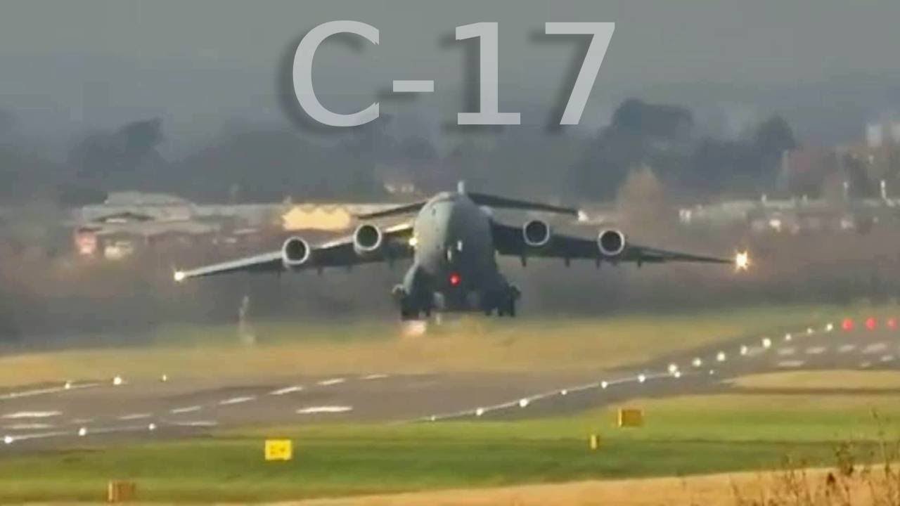Boeing C-17 Globemaster III Departs Birmingham Airport 4th Feb 26