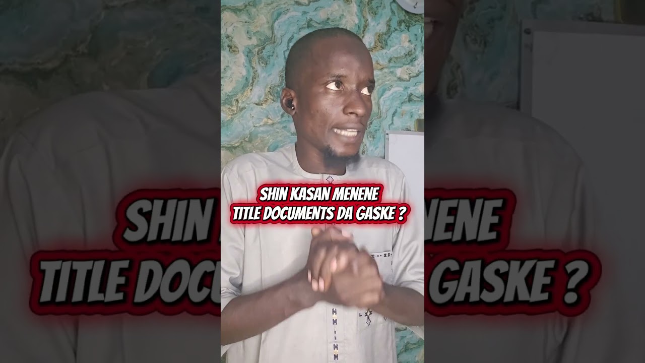 Title documents Filin Siyarwa a Hotoro, 