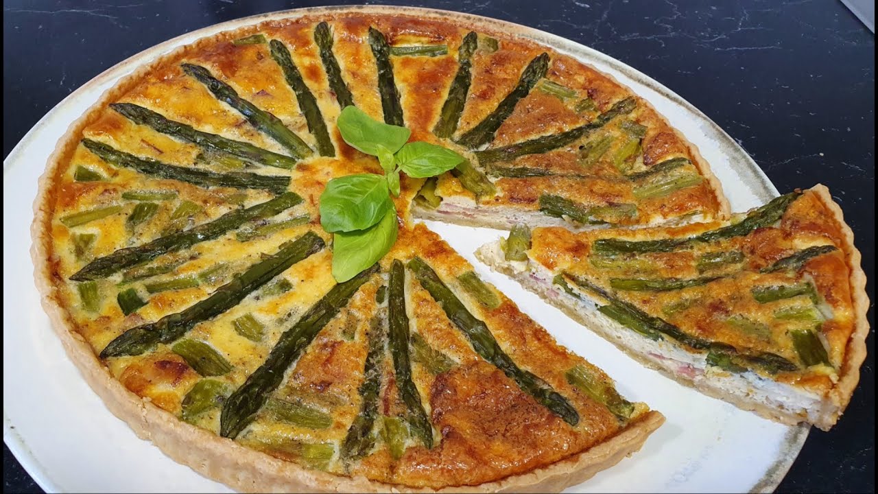 🫒QUICHE LORRAINE CON ESPÁRRAGOS🫒 UNA TARTA SALADA EXQUISITA