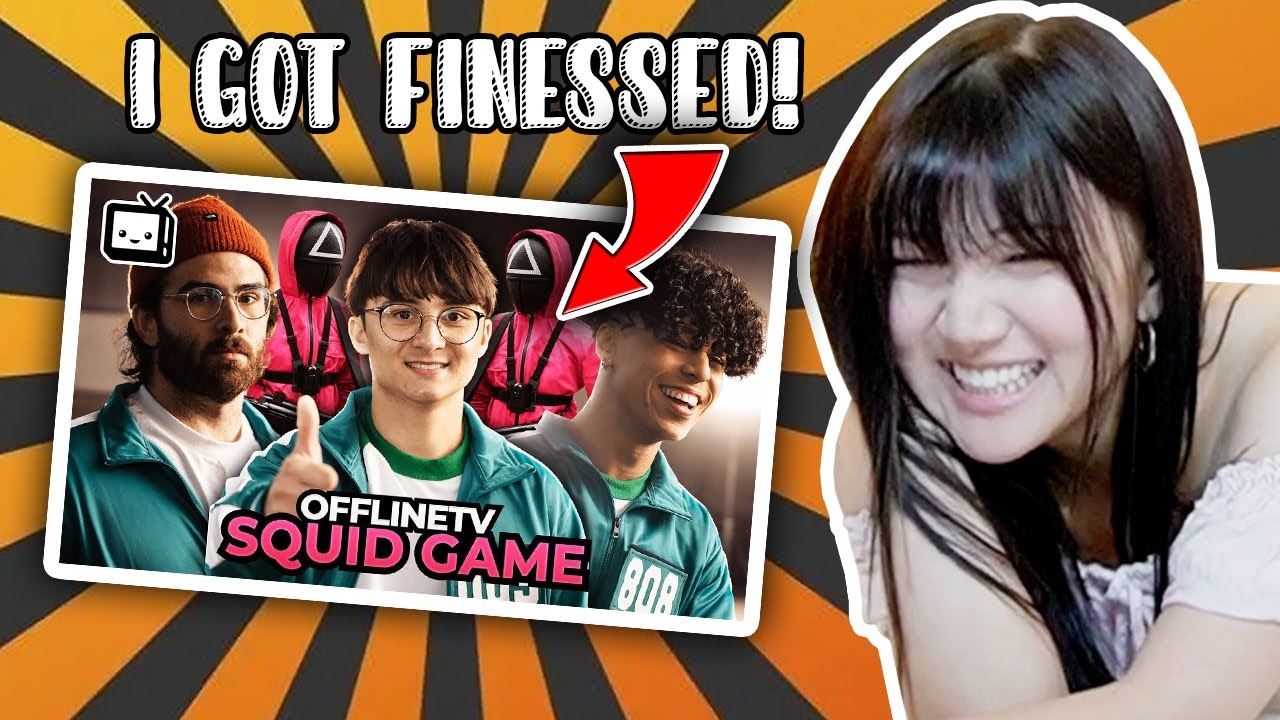 AriaSaki Reacts to OFFLINETV $25,000 SQUID GAME ft. Hasan, Larray, Newt, & More