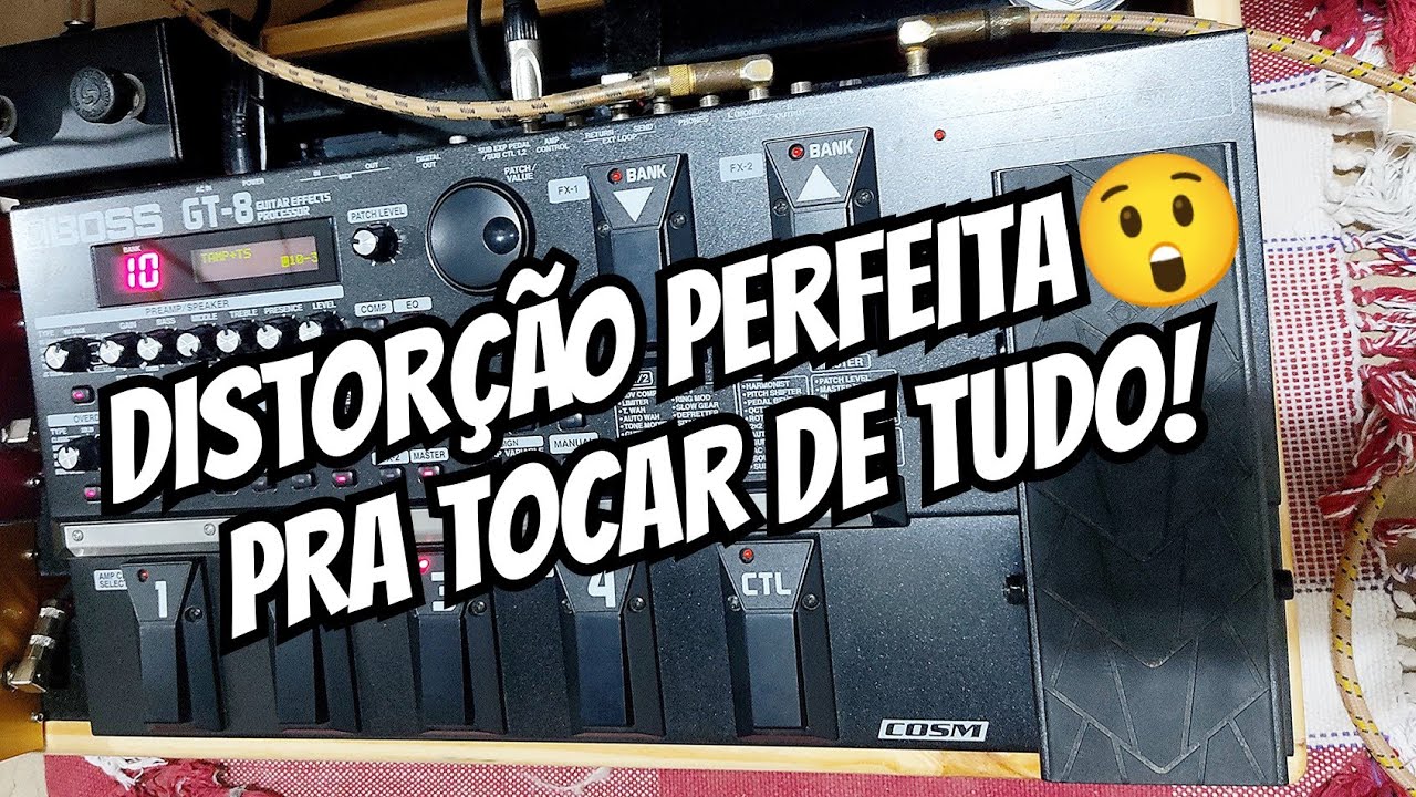 BOSS GT8 - Patch Distorção Solo Perfeita e Versátil