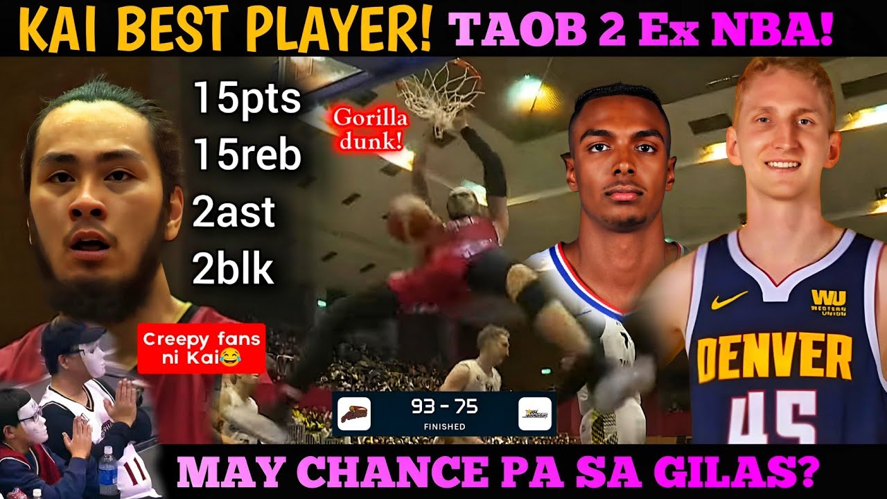 MAINGAT NA MAMAW! KAI SOTTO DOMINATING! vs two ExNBA BIG MAN! May Gilas CHANCE paba?