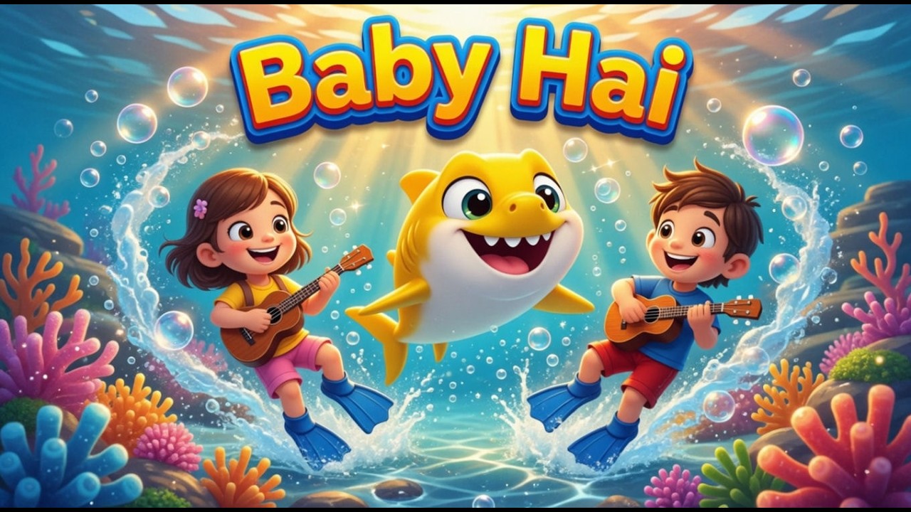 Baby Hai | Baby Shark på Norsk | barnesang | TITTEI