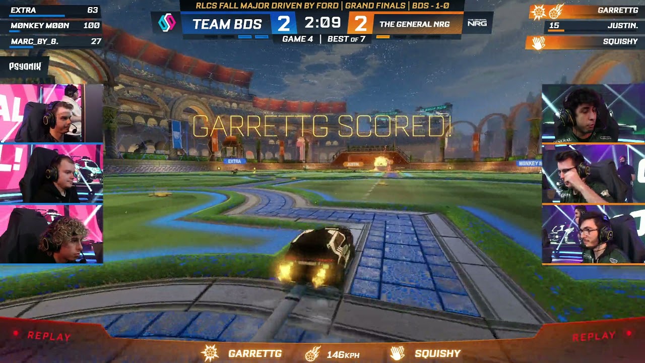 GarrettG hits an amazing redirect | NRG vs BDS Grand Finals | RLCS Fall Major