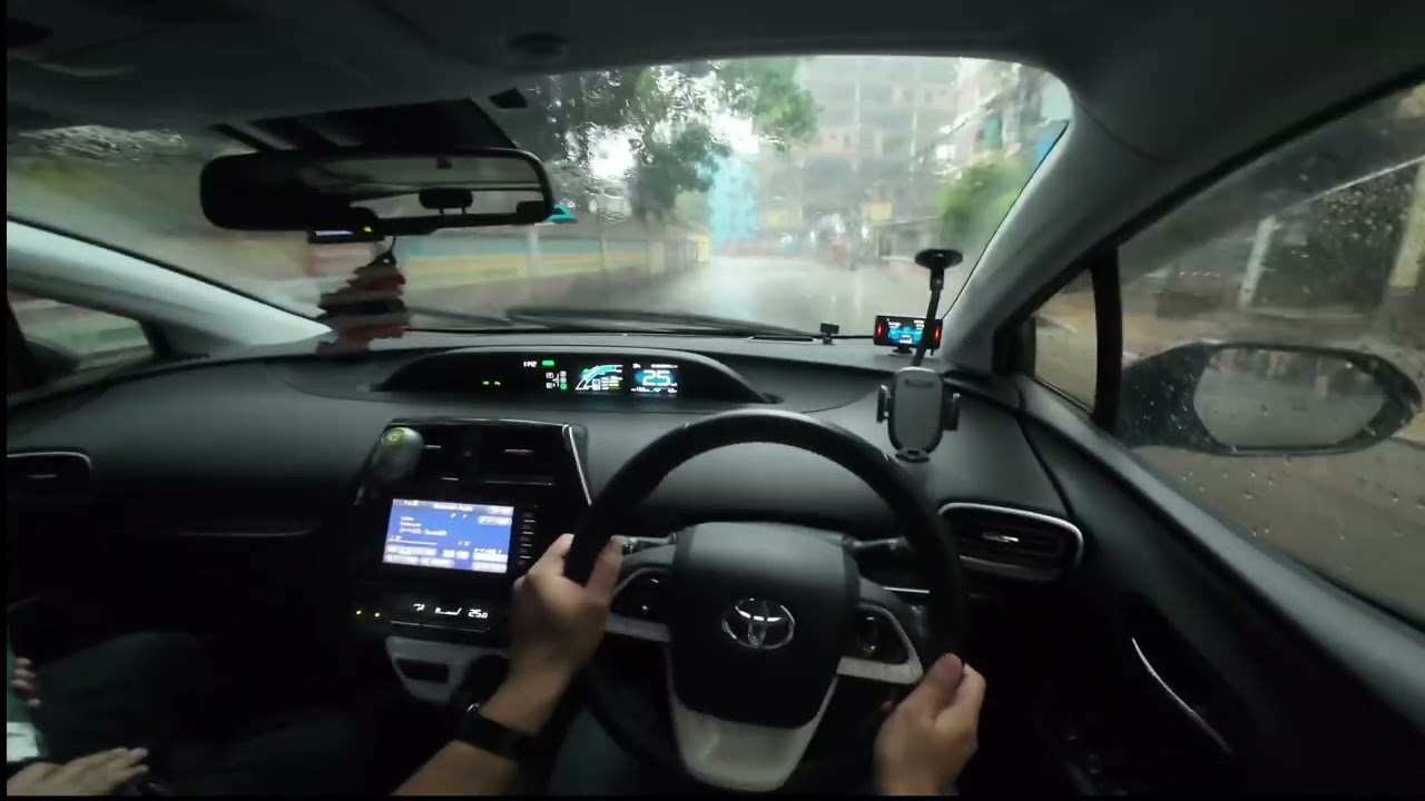 Rainy Dhaka Drive | POV Through Low Visibility & Hidden Hazards