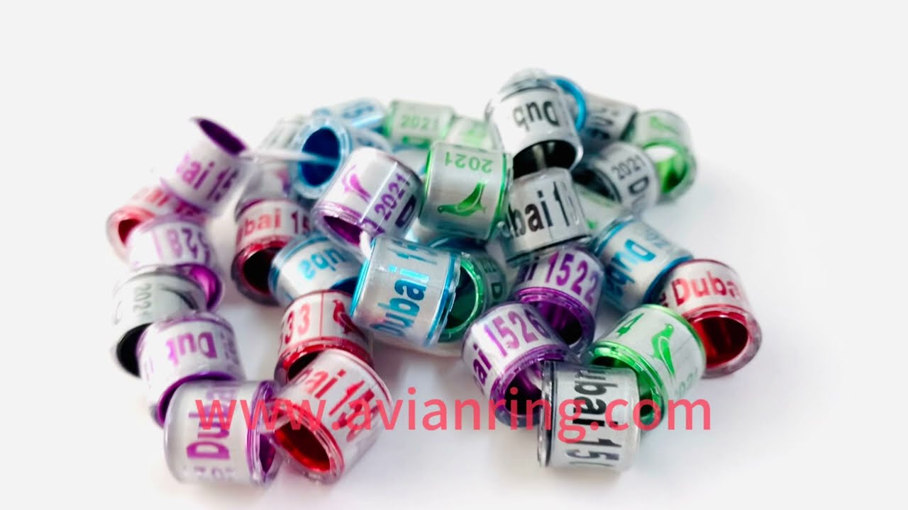 Custom Color inner core racing pigeon rings | Pigeon leg bands|