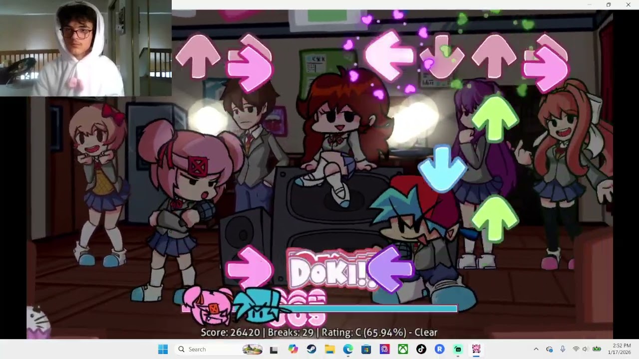 It is freezing outside rn (TwiceSpadesGaming FnF Doki Doki Takeover mod)