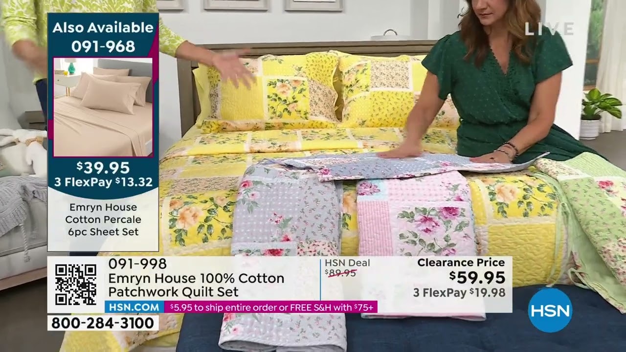 Emryn House 100% Cotton Gray Patchwork Quilt Set