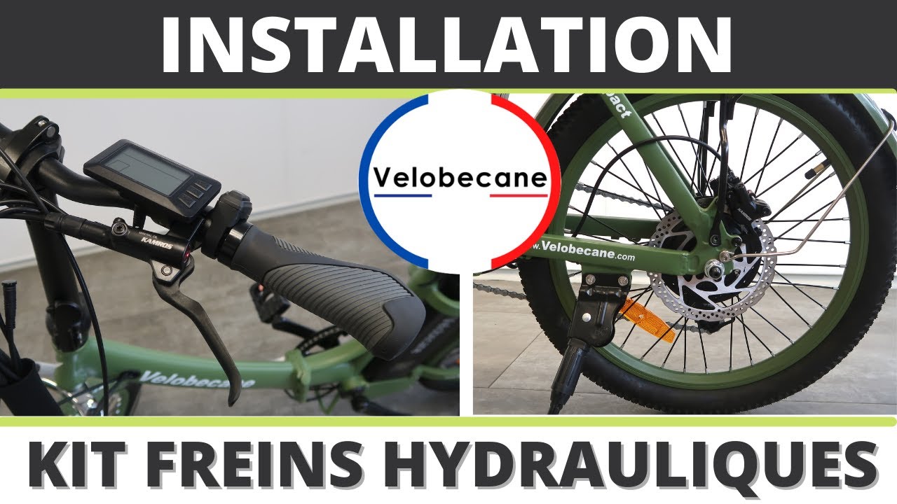 🚲 Tutoriel - Installation KIT FREINS HYDRAULIQUES sur un VÉLO à ASSISTANCE ÉLECTRIQUE *VÉLOBECANE*