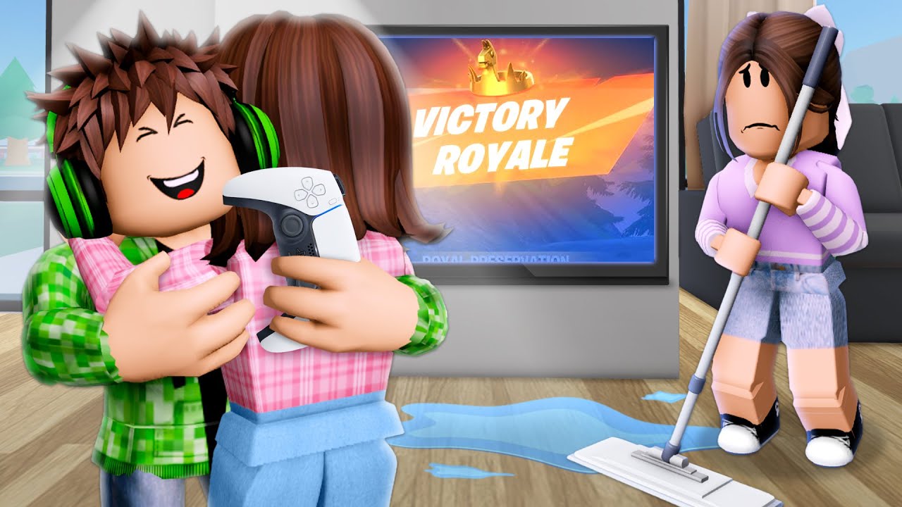 Мама любила своего брата-геймера больше, чем себя! (Фильм Roblox)