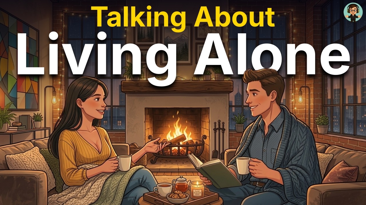 Talking About Living Alone 🏠 | Easy English Conversation for Listening Practice