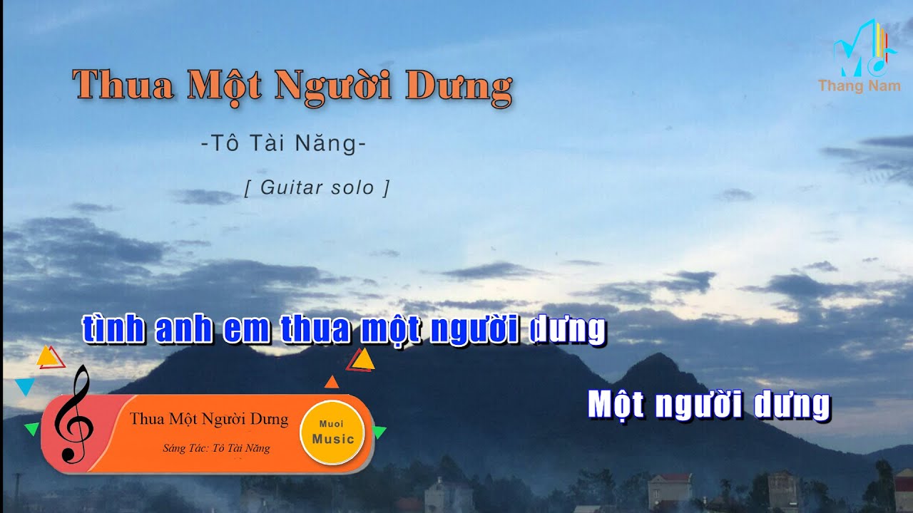 [Karaoke] THUA MỘT NGƯỜI DƯNG - (Guitar Solo Beat), Muối Music | Tháng Năm