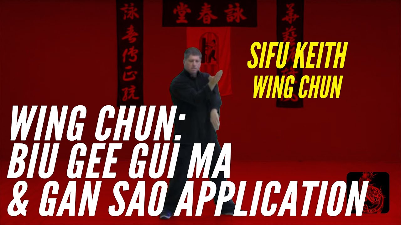 Wing Chun Biu Gee Gui Ma And Gan Sao Application