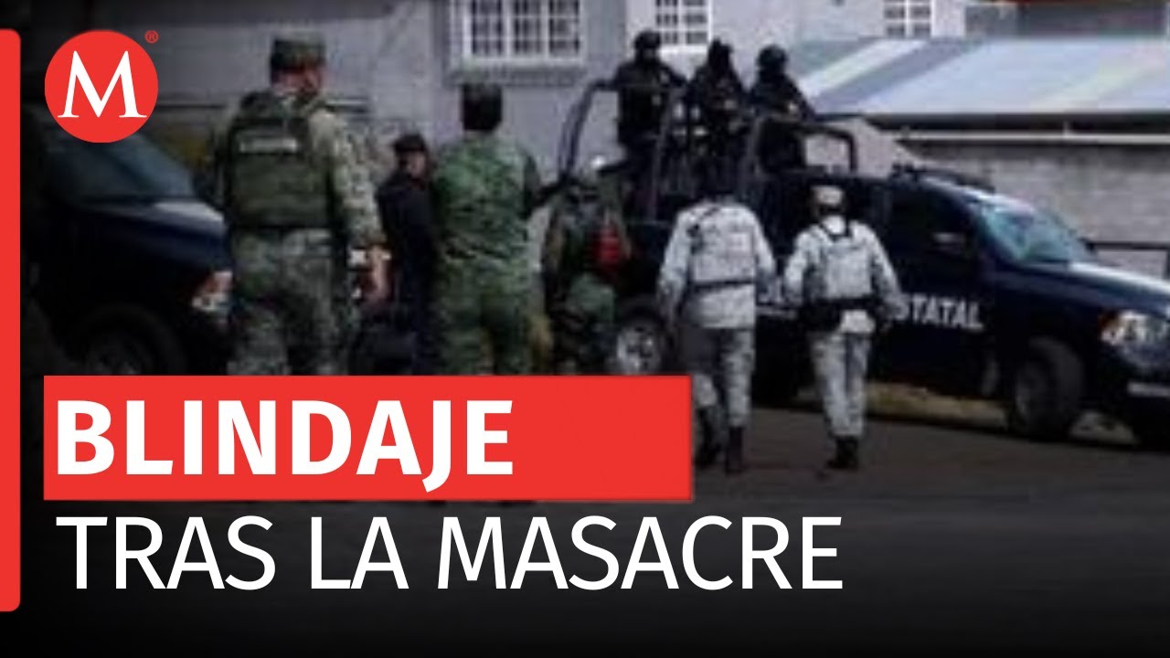 Despliegue de 800 elementos policiales en Texcaltitlán, Estado de México