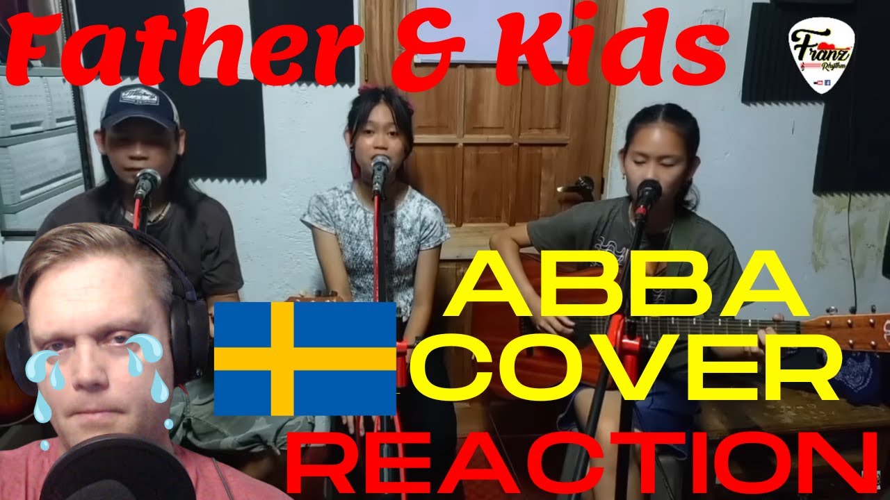 LIVE stream reaction - CHIQUITITA abba Acoustic Trio cover Father & Kids   (A Swede reacts)