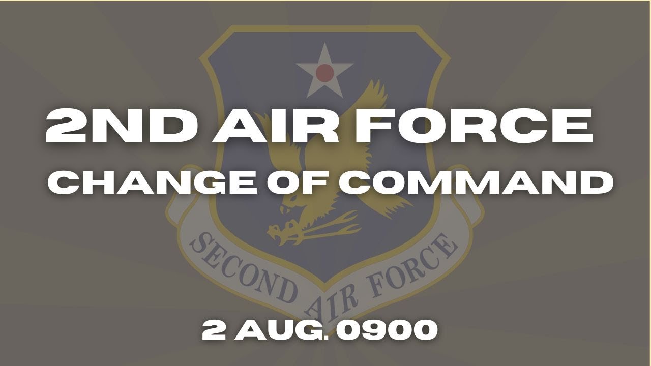 2AF Change of Command ceremony