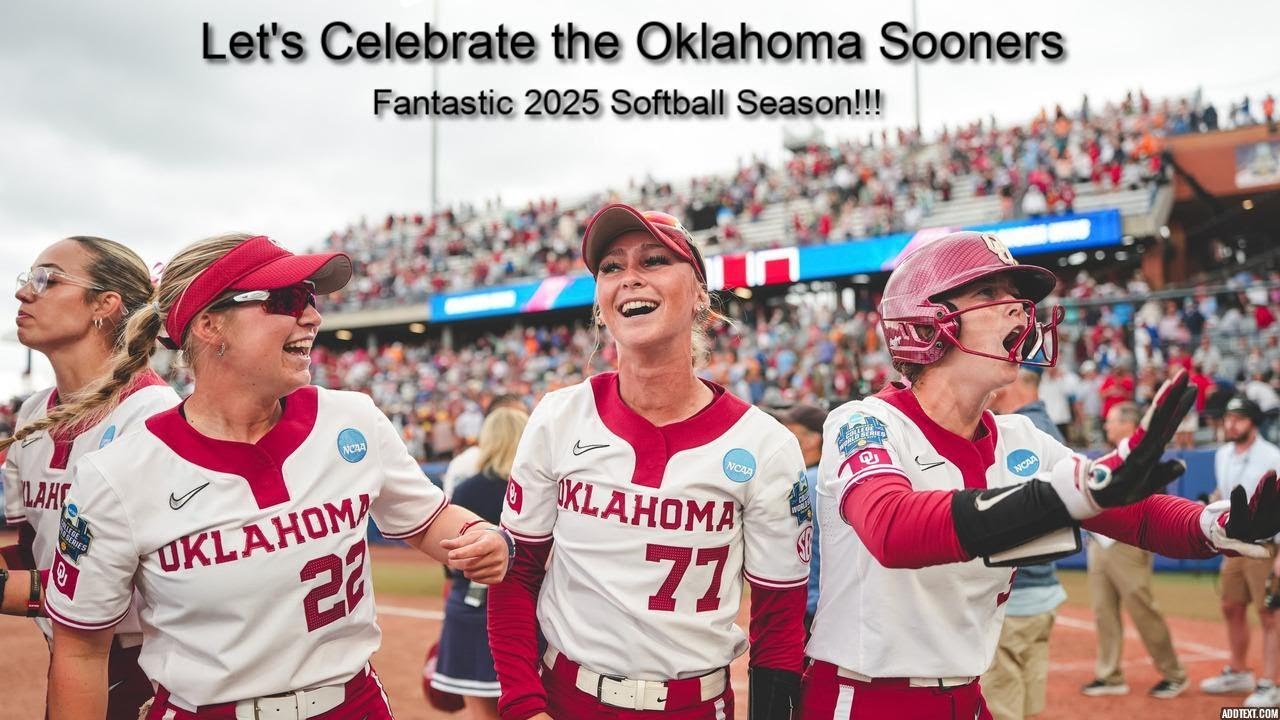 Sooners Softball - Let's Celebrate the Fantastic 2025 Season - Oklahoma - OU - Original Song - 4COL!