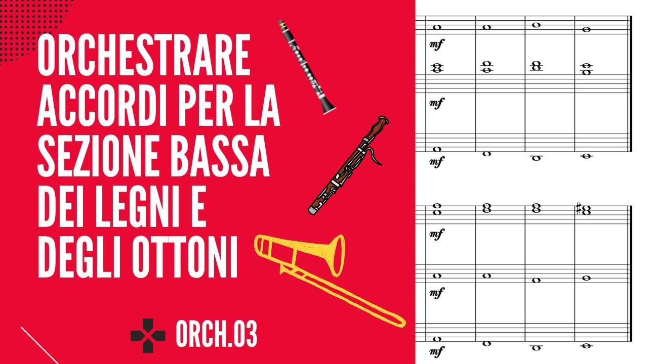 La potenza dei LEGNI bassi e degli OTTONI: come creare un SUONO POTENTE - 2 ESEMPI FACILI