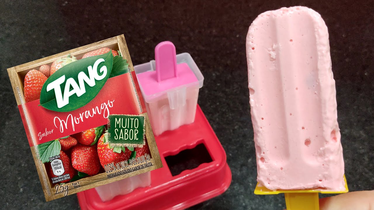 Como fazer picolé de Tang super cremoso | Quero a Receita