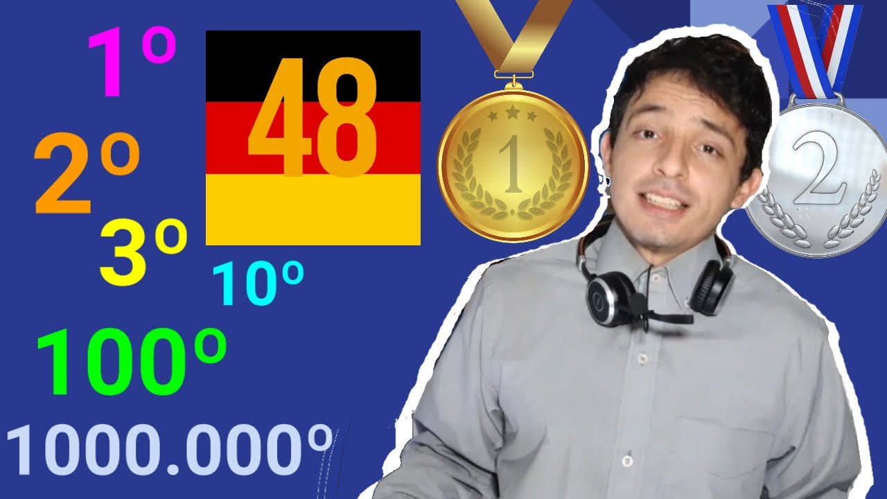 Los NUMEROS ORDINALES en Alemán FÁCIL Y RÁPIDO! - Aprender Alemán (Lección 48)