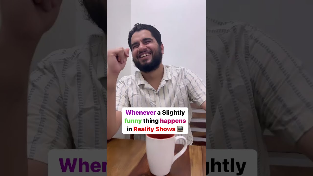 Whenever a Slightly funny thing happens in Reality Shows 📺 | Sachin Awasthi | #comedy #ytshorts