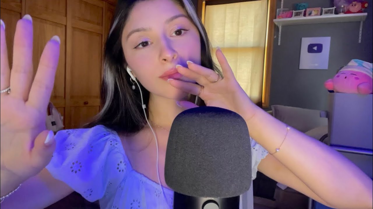 ASMR INVISIBLE TRIGGERS doing your makeup, fast mic triggers & positive affirmations 🤍 ft. Dossier
