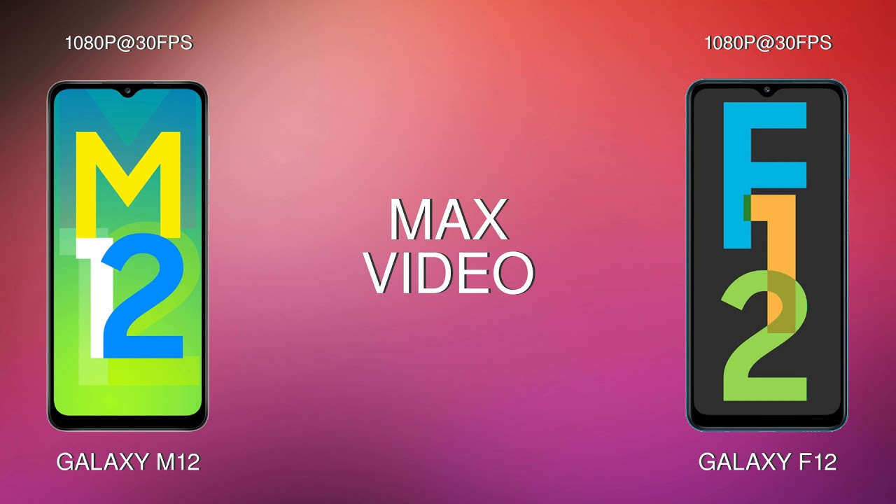 Samsung Galaxy M12 vs Samsung Galaxy F12 comparison