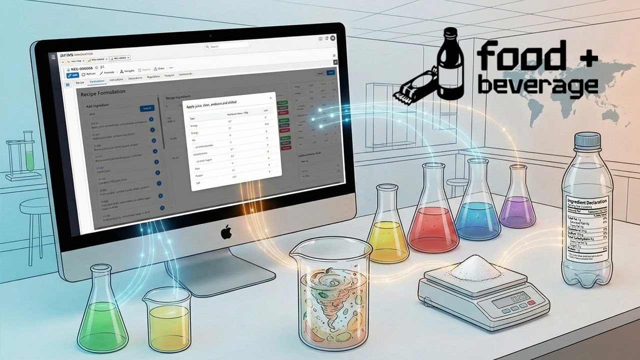 Recipe Management for F&B in Aras Innovator: Automated Nutrition, Declarations, & Compliance