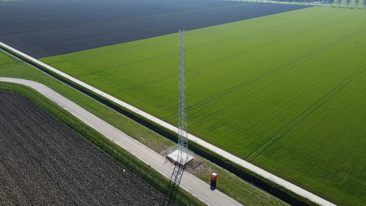 NOVEC Bouw nieuwe zendmast Zeewolde 2023 - HLE