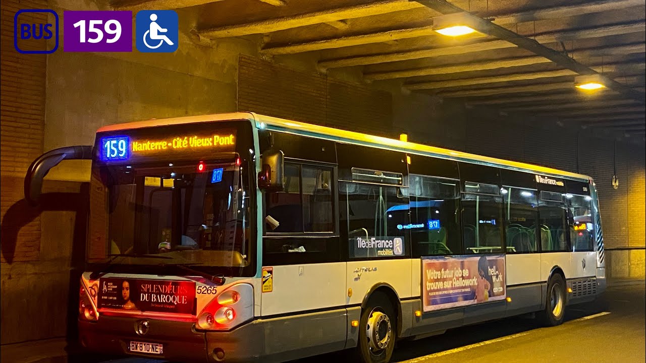 [Ligne 159] Voyage à Bord un Iribus Citelis 12m EEV RATP : 5265 [Déviation : Accident] #amazing #fyp
