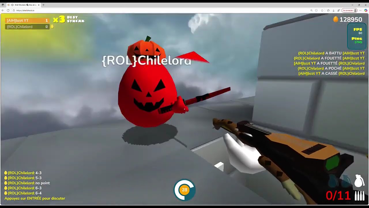 Shell Shockers - 1v1 with {ROL} Chilelord Part 2