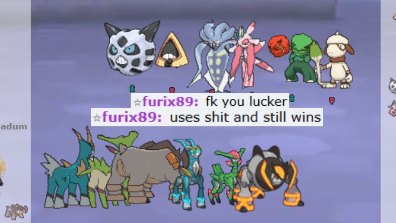 FULL SWORD OF JUSTICE TEAM OWNED THIS MOODY SPAMMER ON POKEMON SHOWDOWN!!