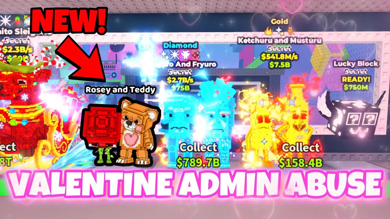[💖]I stole INSANE SECRETS during VALENTINES Admin Abuse...🔥 (Steal a Brainrot)