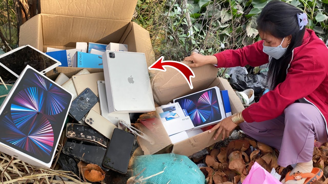😚Lucky big | Found phone and ipad pro a lots in box | How to Restore iphone X