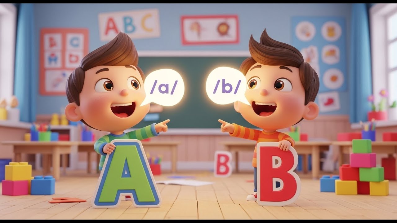 A–Z Phonics Sounds Song with Two Words | Sing N Clap Nursery Rhymes & Kids Songs