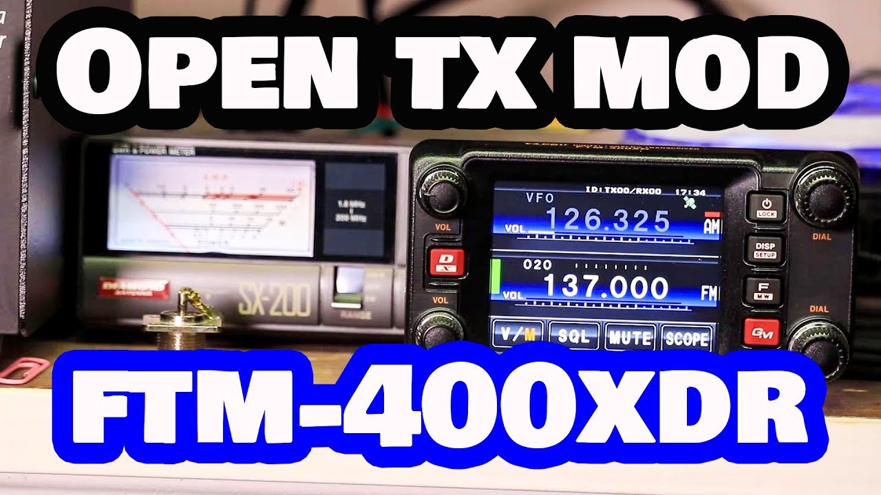 Open/ Expand Transmit Modification Yaesu FTM-400XDR