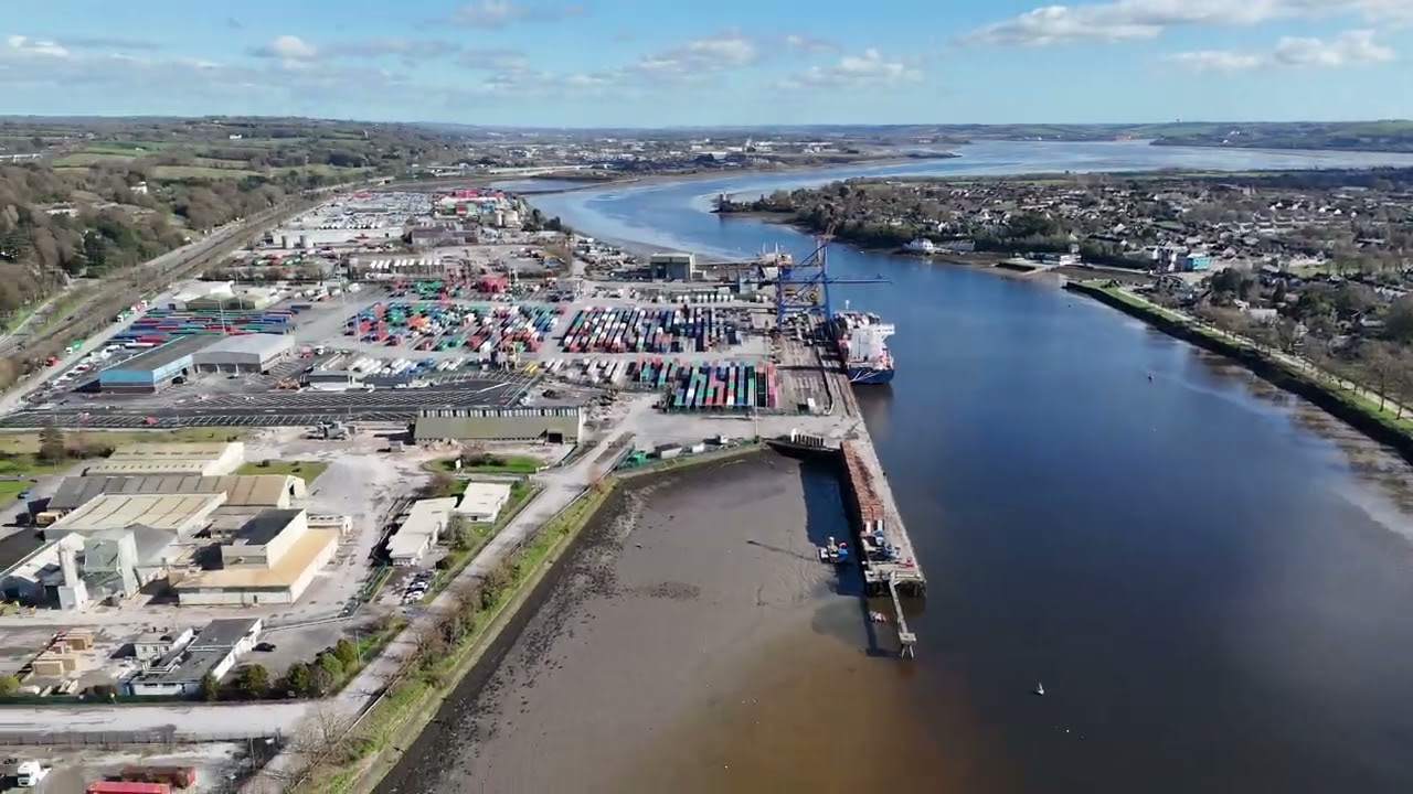 First day of Spring? Docklands in Cork.