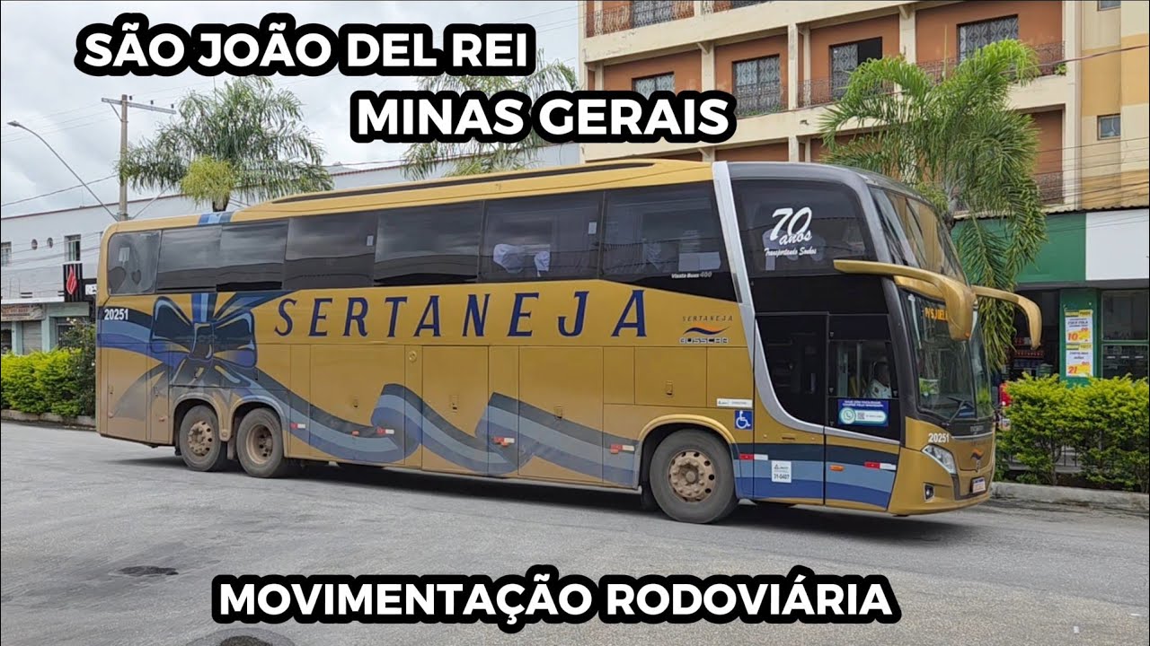 MOVIMENTO DE ÔNIBUS NA RODOVIÁRIA DE SÃO JOÃO DEL REI ( MG )