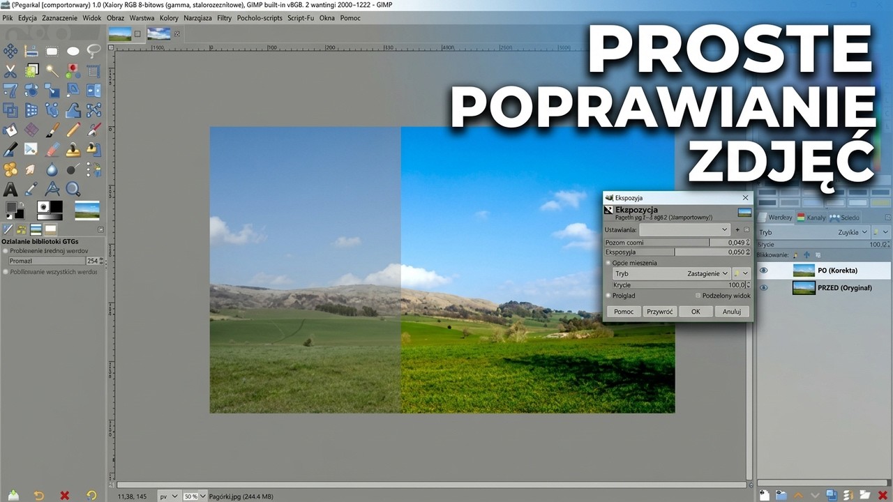 Gimp - Jak poprawić zdjęcie