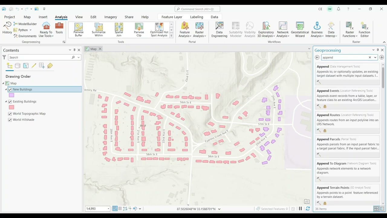 Как использовать инструмент «Добавить» в ArcGIS Pro