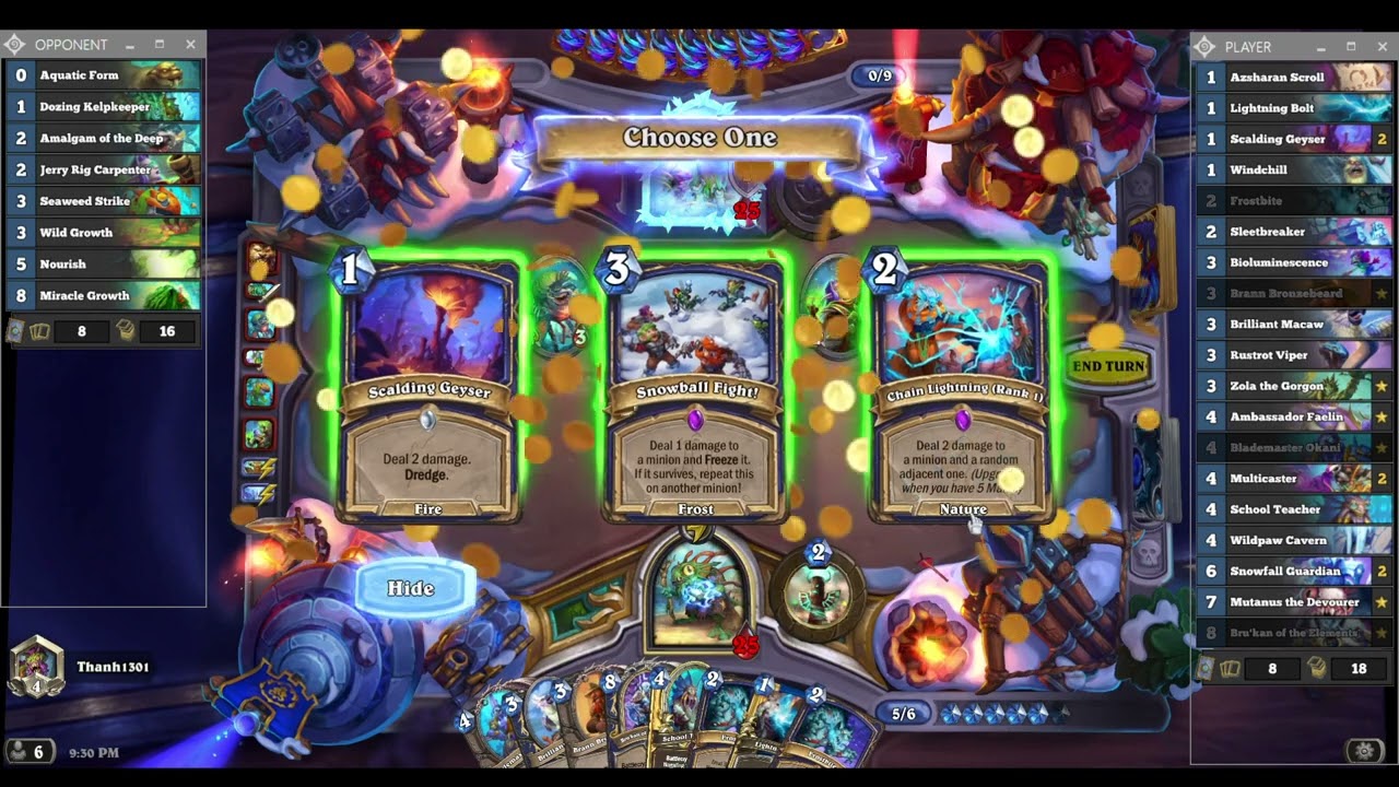 Hearthstone - Voyage to the Sunken City - Burn Shaman vs Big Druid