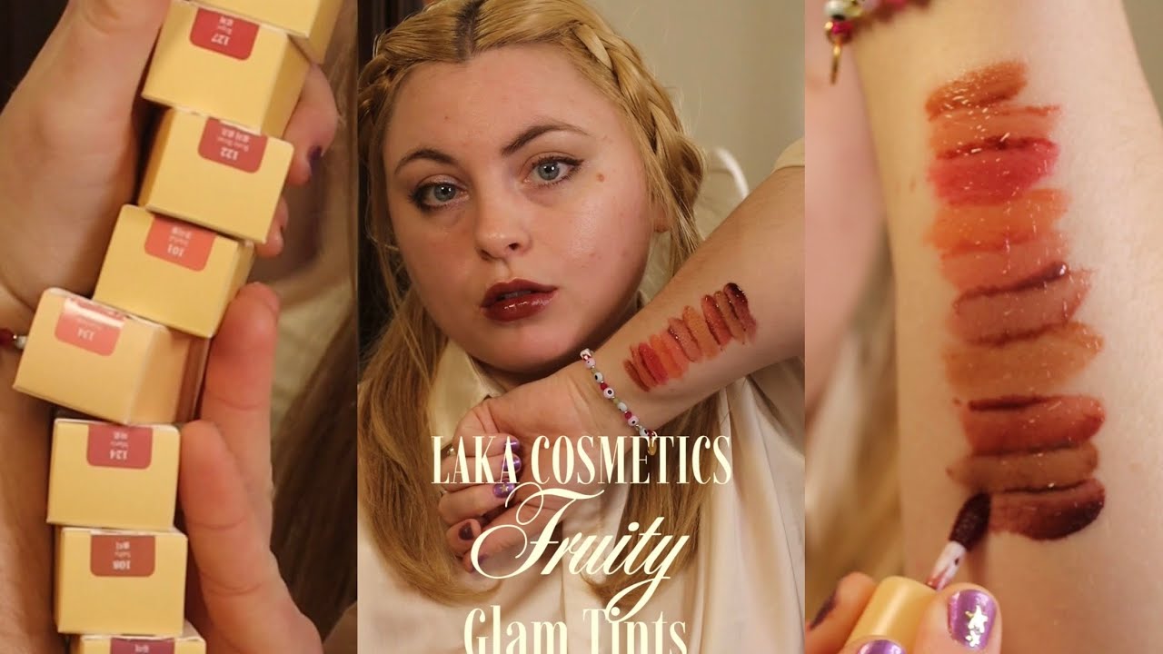 Laka Fruity Glam Tint Lip Swatches 💄 | Viral K-Beauty Lip Tints Review & Shades