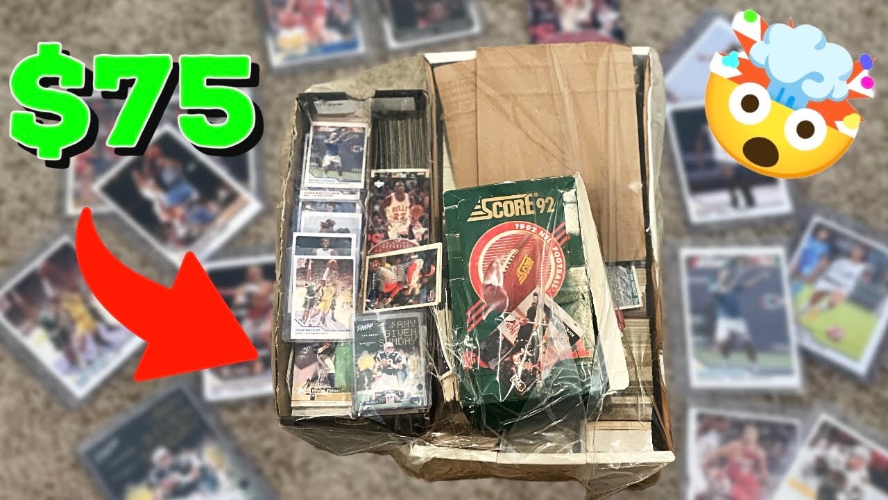 НЕВЕРОЯТНАЯ КОЛЛЕКЦИЯ СПОРТИВНЫХ КАРТОЧЕК НАЙДЕНА В GOODWILL ВСЕГО ЗА 75 ДОЛЛАРОВ?!