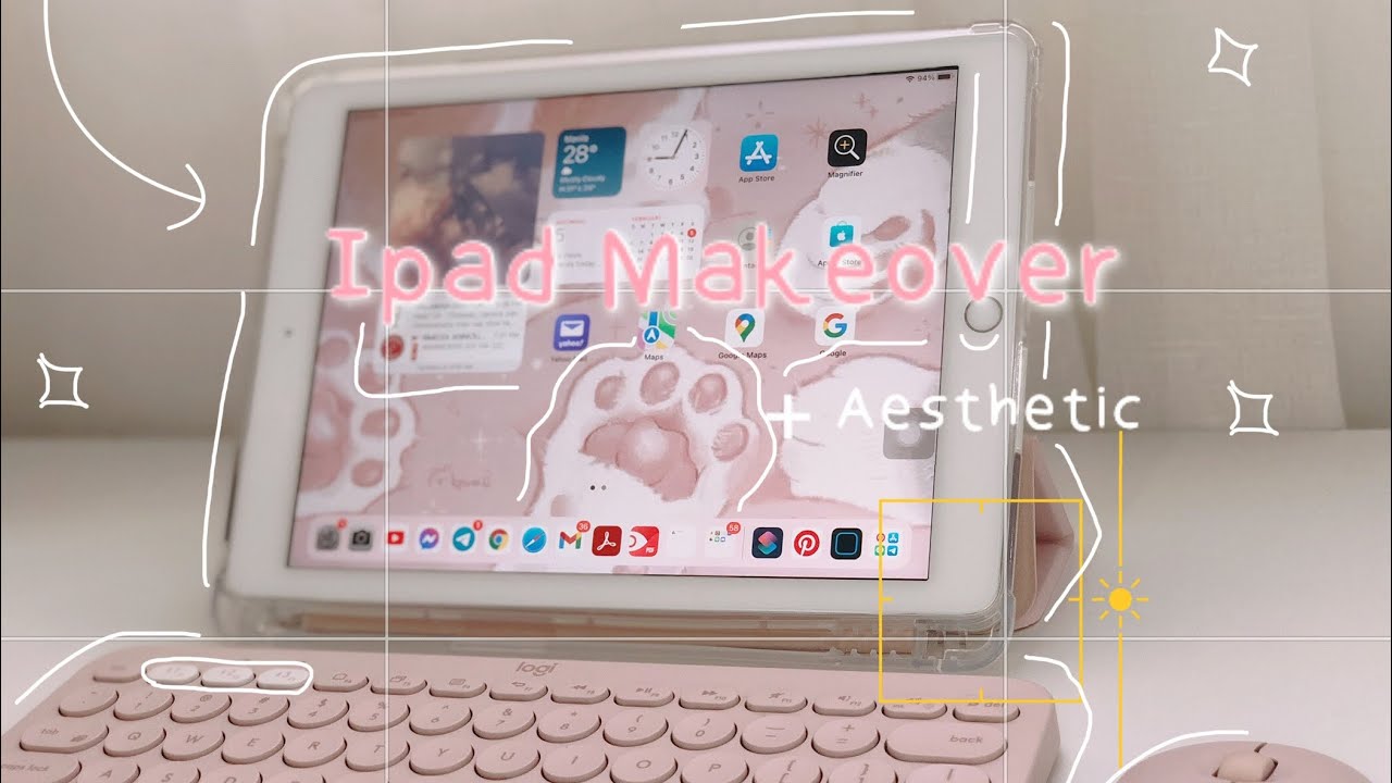 📱 Ipad Make over || iPad 2018 6th gen || Aesthetic 💖