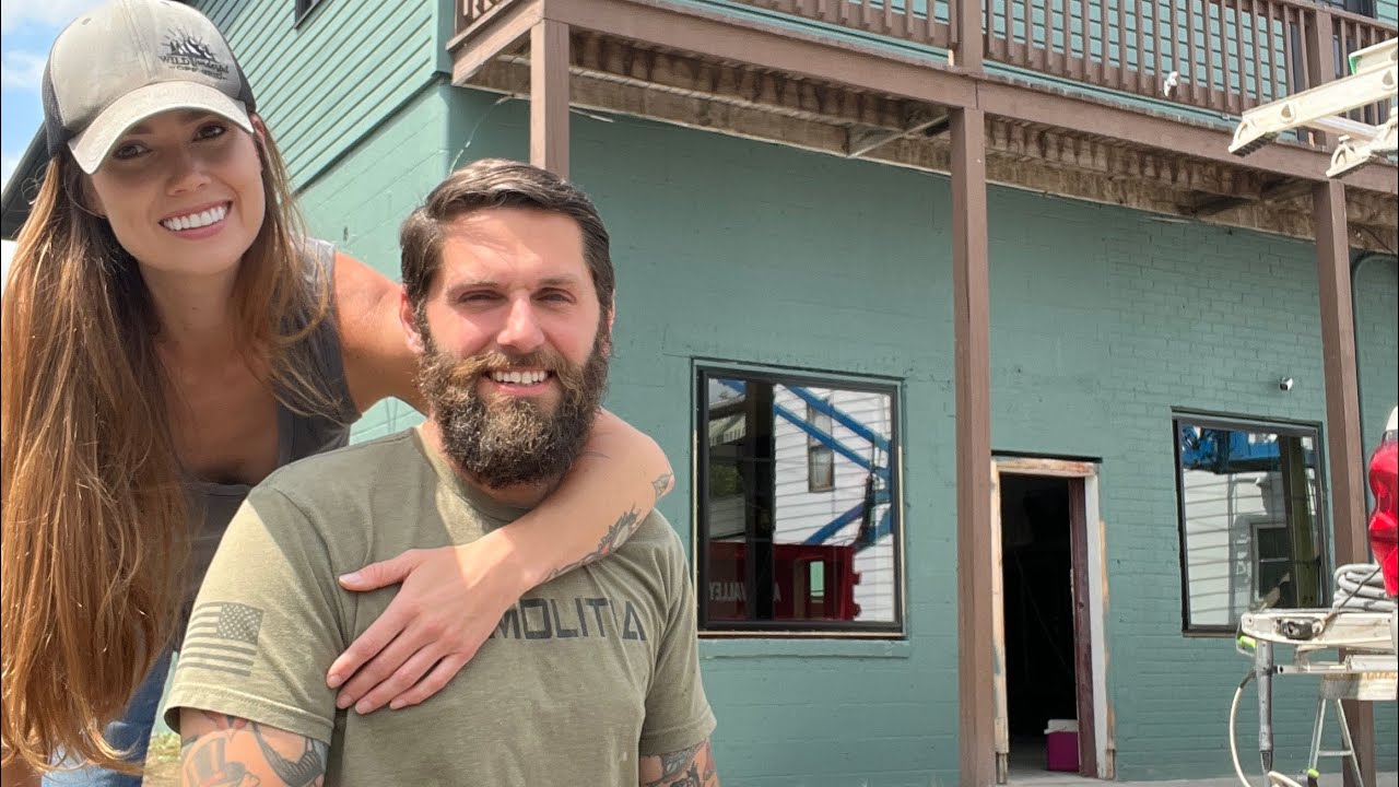 TRANSFORMATION Of The Cafe Exterior | Renovating A 100 Year Old Building
